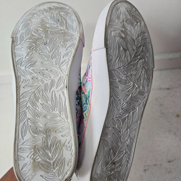 Lilly Pulitzer Size 7  Julie Slip-On Canvas Sneakers Multi Floral Cabana - Picture 9 of 12